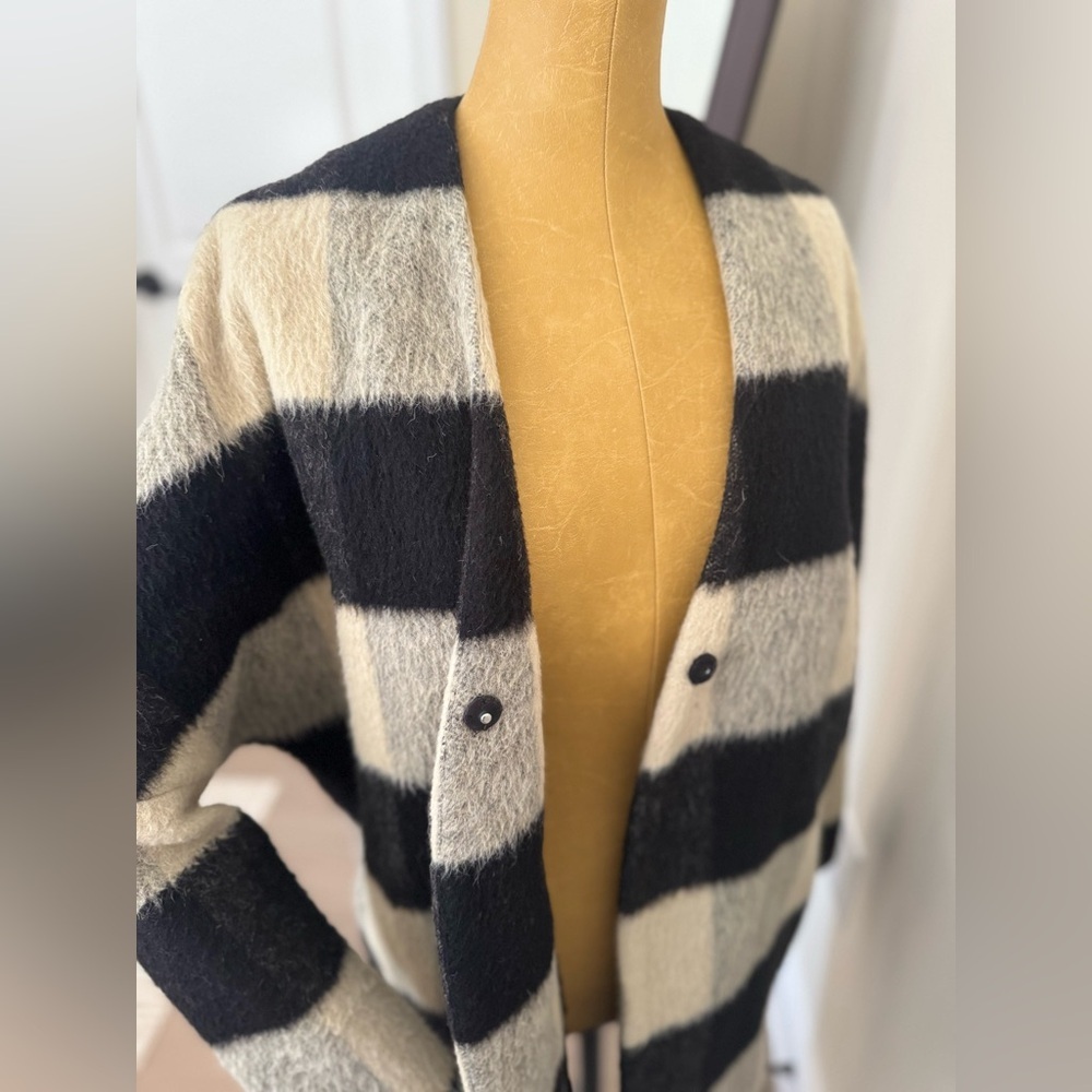 SCOTCH & SODA Black and Cream Wool Checkered Jacket (Petite) - Picture 6 of 9